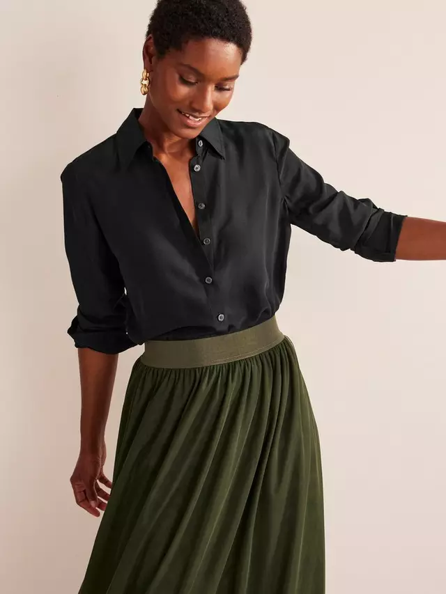 

Рубашка Boden Sienna Silk, черный