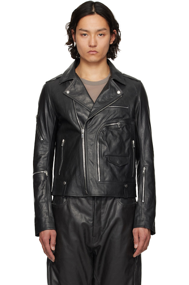 

Кожаная куртка Hollywood bauhaus stooges Rick Owens, черный