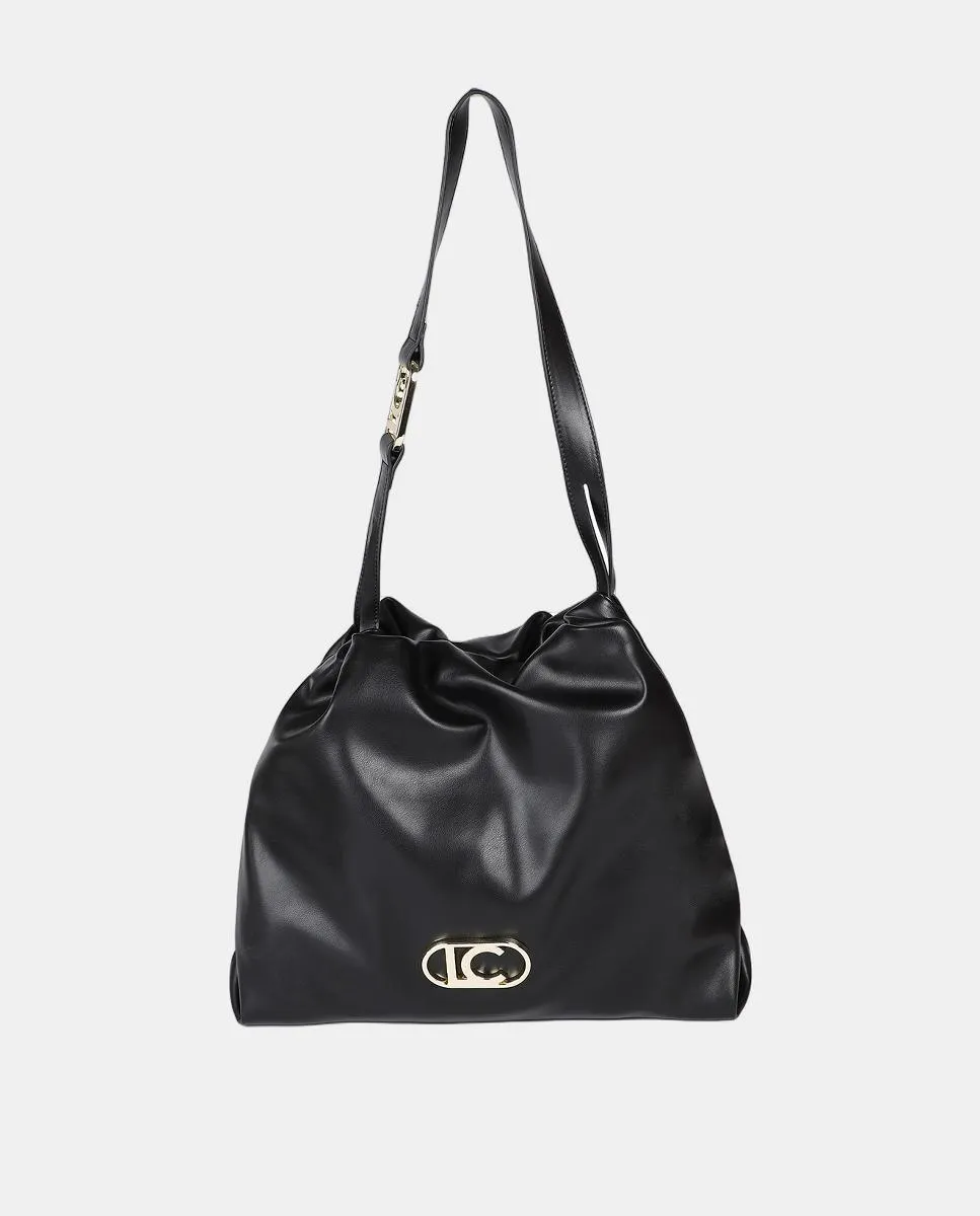 

Сумка-шоппер из искусственной кожи с овальным логотипом LC Lola Casademunt, черный