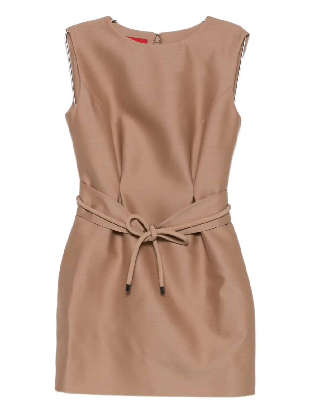 

Платье мини без рукавов с поясом Curiel, коричневый