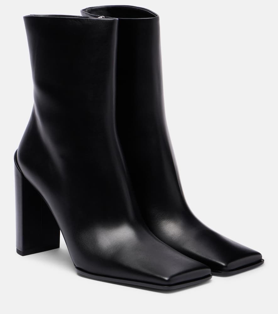 Кожаные ботинки до щиколотки Alaïa, Noir