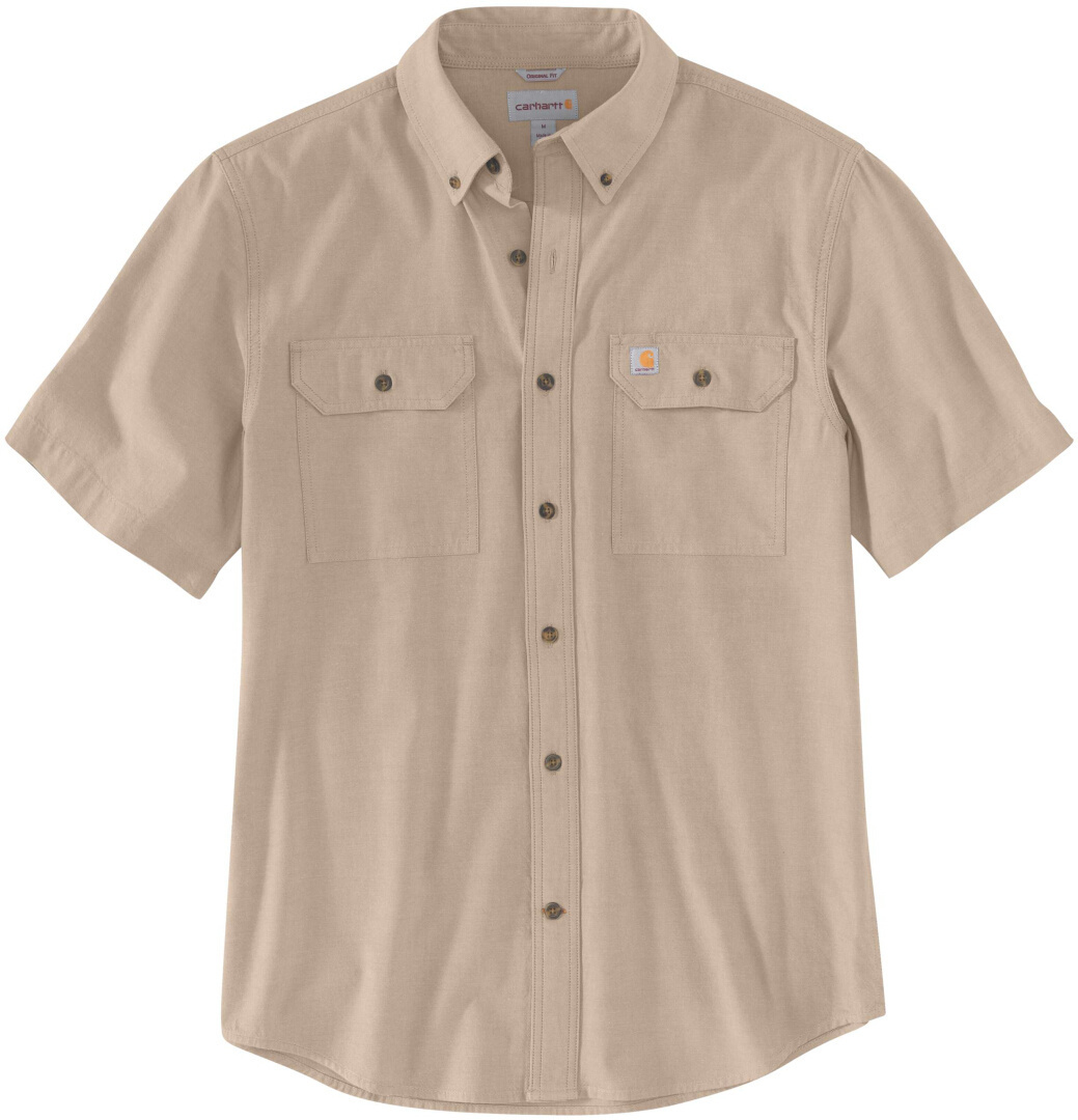 

Рубашка Carhartt Loose Fit Midweight Chambray Short Sleeve Shirt, песочный