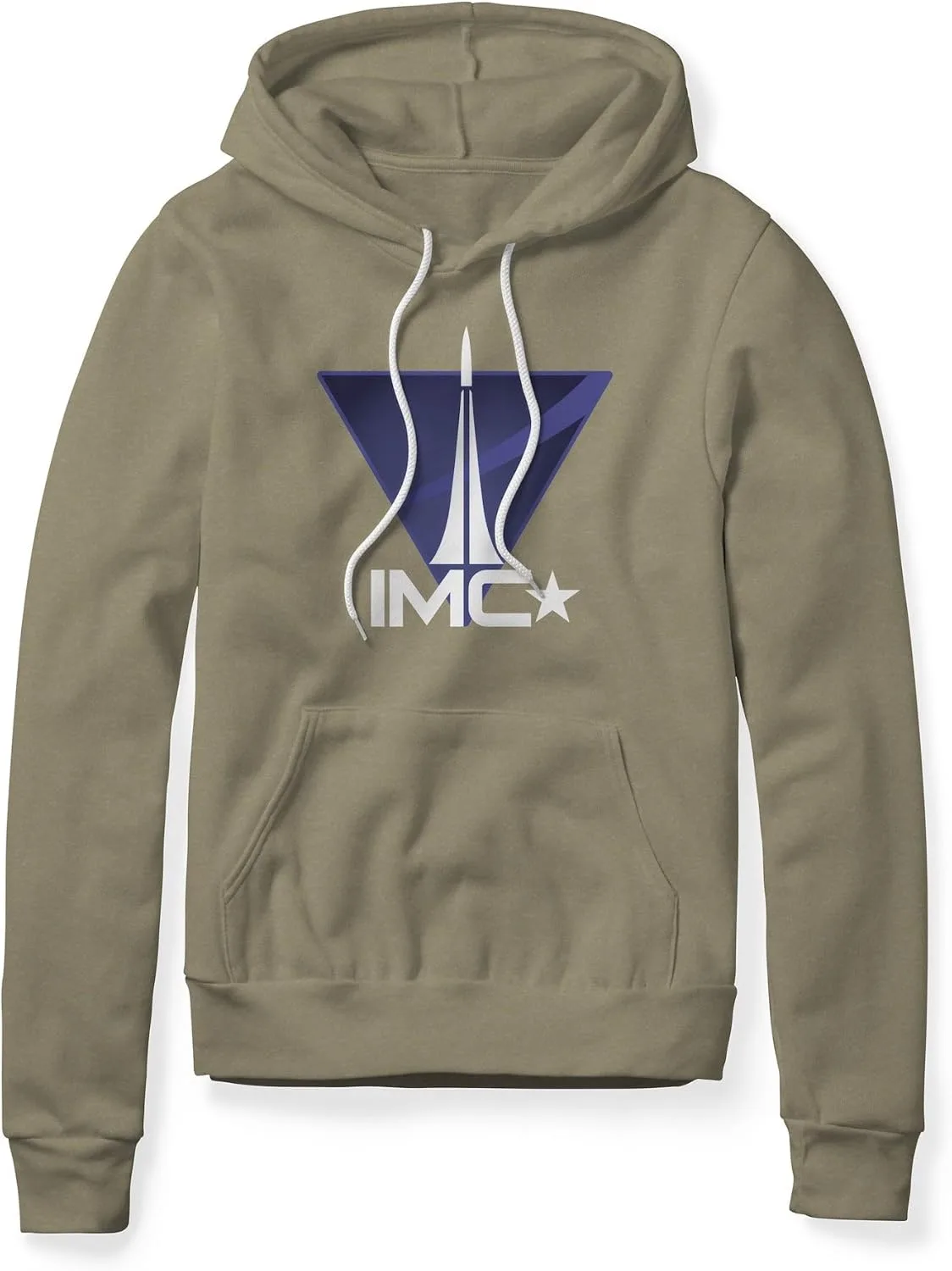 Толстовка с капюшоном IMC Logo, флисовая Generic, оливковый