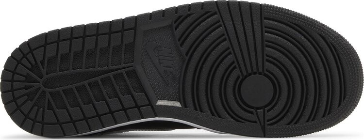 Кроссовки Wmns Air Jordan 1 Mid 'Black White', черный — фото 4