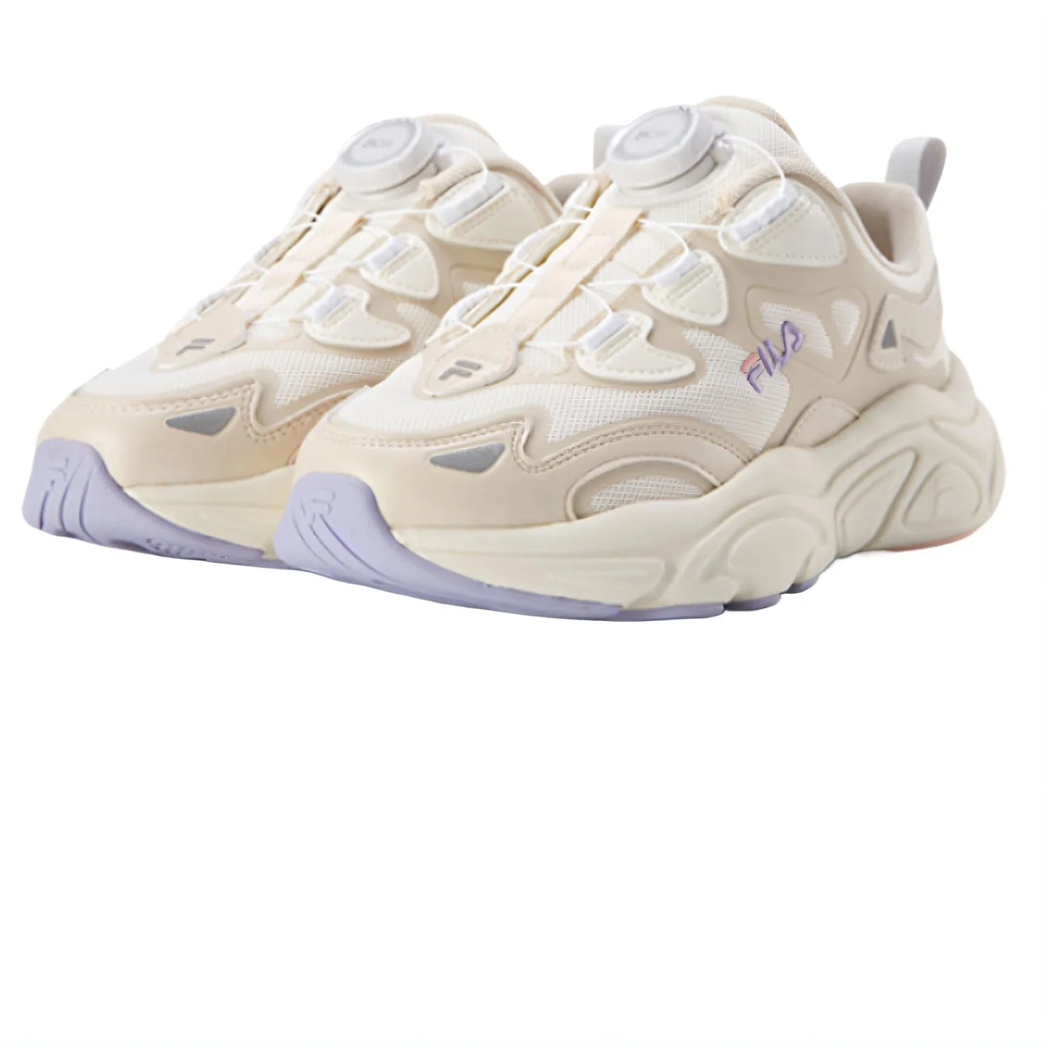 FILA KIDS Детские кроссовки для бега с низким верхом BOA Slip Resistant Cushioning, цвет Cotton Candy/Foam White — фото 3