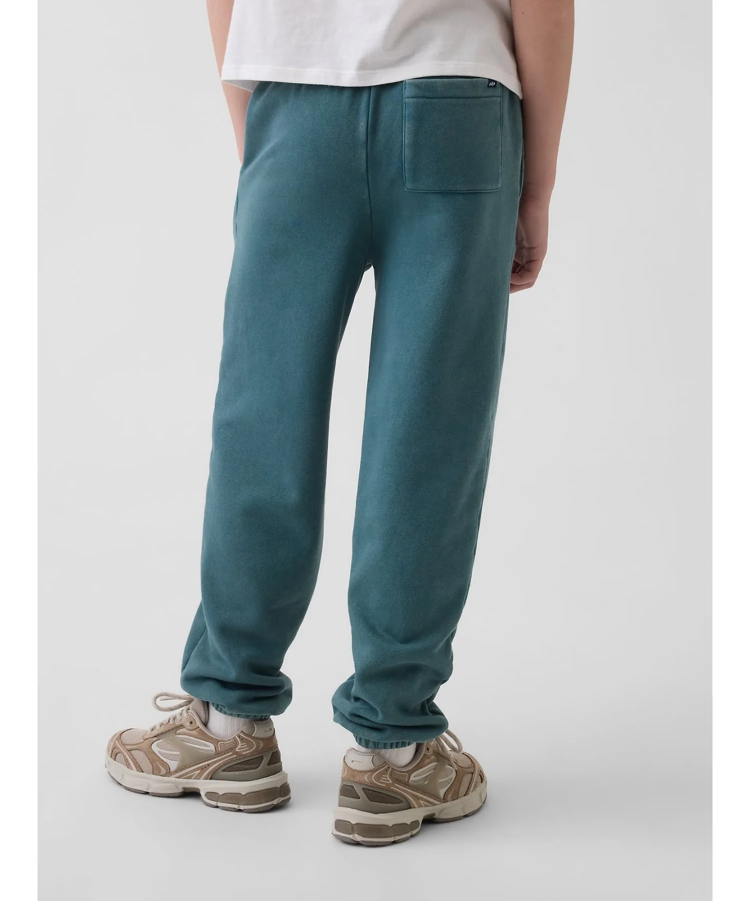(K) Винтажные мягкие спортивные брюки свободного кроя (детские) GAP, BALSAM_GREEN — фото 2