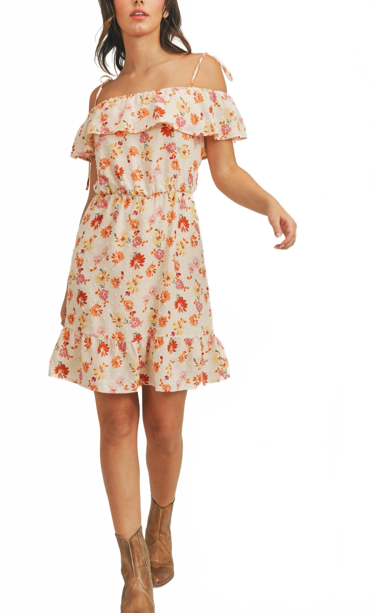 

Момент радости Платье с баской в желтом Sadie & Sage