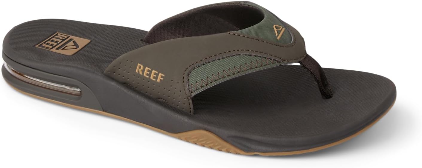 Мужские шлепанцы REEF с открывалкой для бутылок, коричневый — фото 3