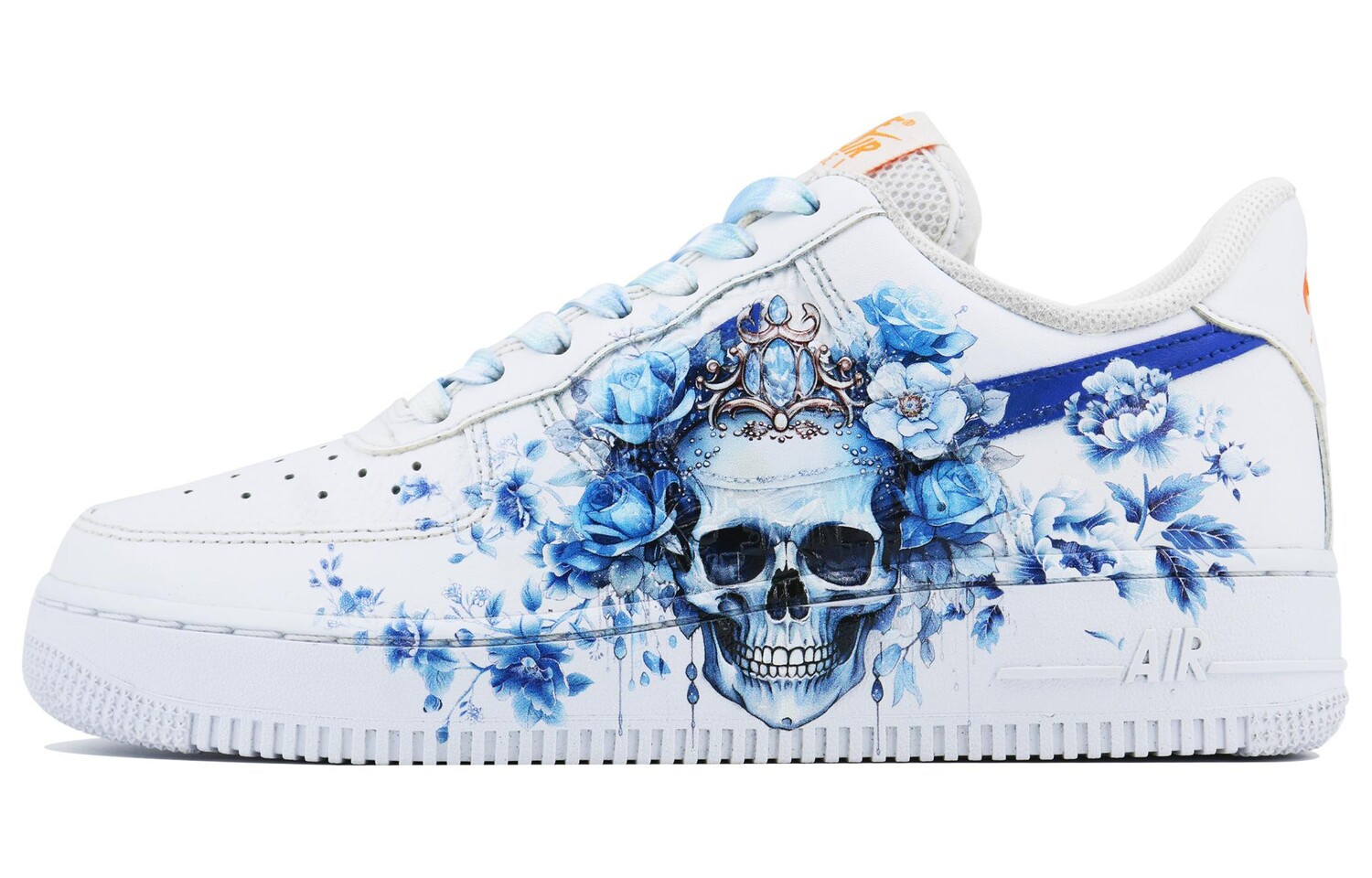 

Кроссовки Nike Air Force 1 Skateboarding Shoes Unisex Low-top Blue, белый