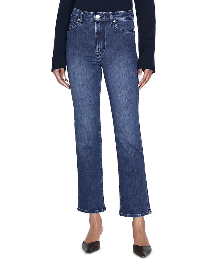 

Укороченные джинсы Le Sleek Straight Fit High Rise в цвете Thunderstorm FRAME, синий
