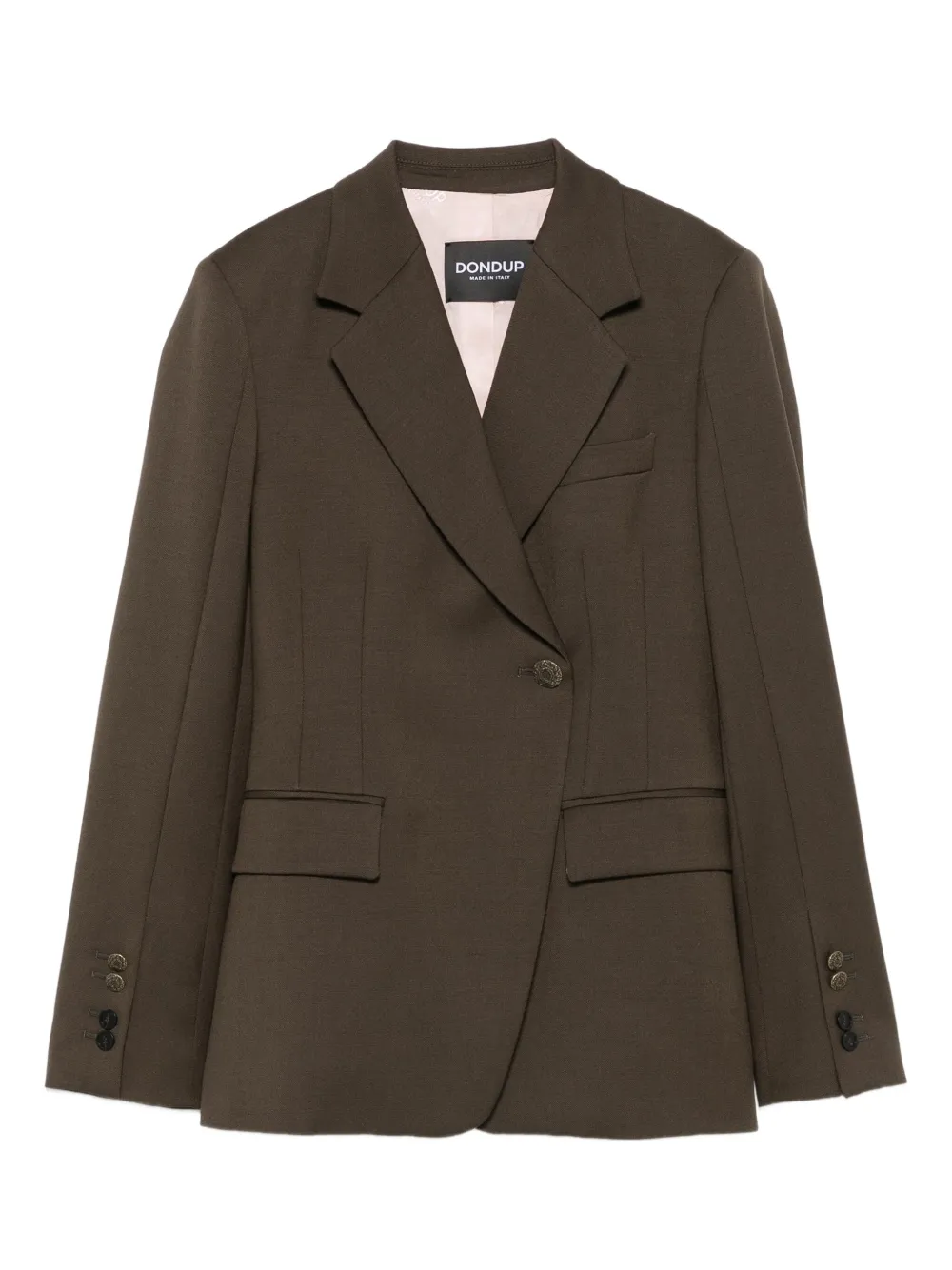 

Однобортный блейзер с заостренными лацканами DONDUP, коричневый