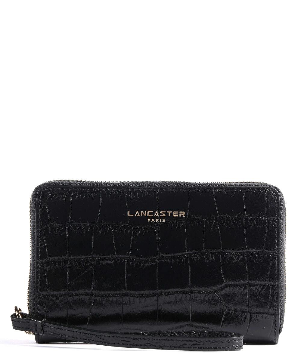 

Экзотический кошелек Croco из воловьей кожи Lancaster, черный