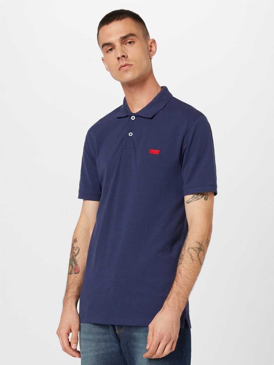 Рубашка поло LEVI'S  Shirt Housemark, темно-синий — фото 2