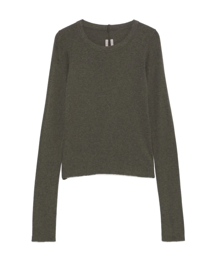 

Зеленый свитер с круглым вырезом и длинными рукавами Rick Owens, зеленый