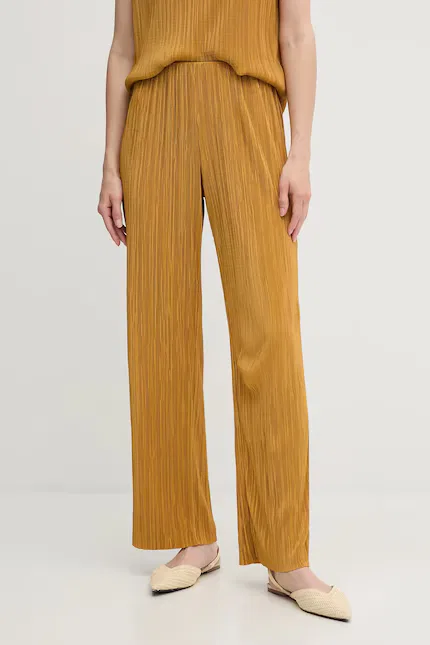Брюки из полиэстера Calvin Klein, желтые