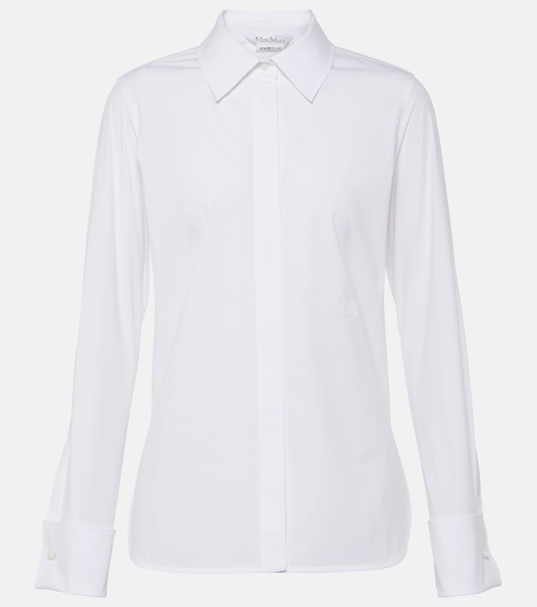 

Рубашка из хлопчатобумажной поплиновой смеси Knut Max Mara, Bianco Ottico
