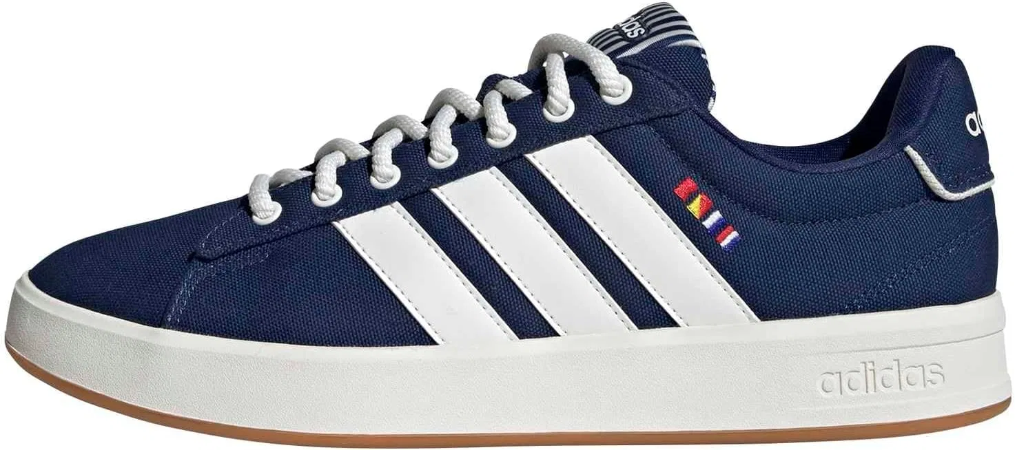 Мужские кроссовки Adidas Grand Court 3.0, Dark Blue Core White Gum10