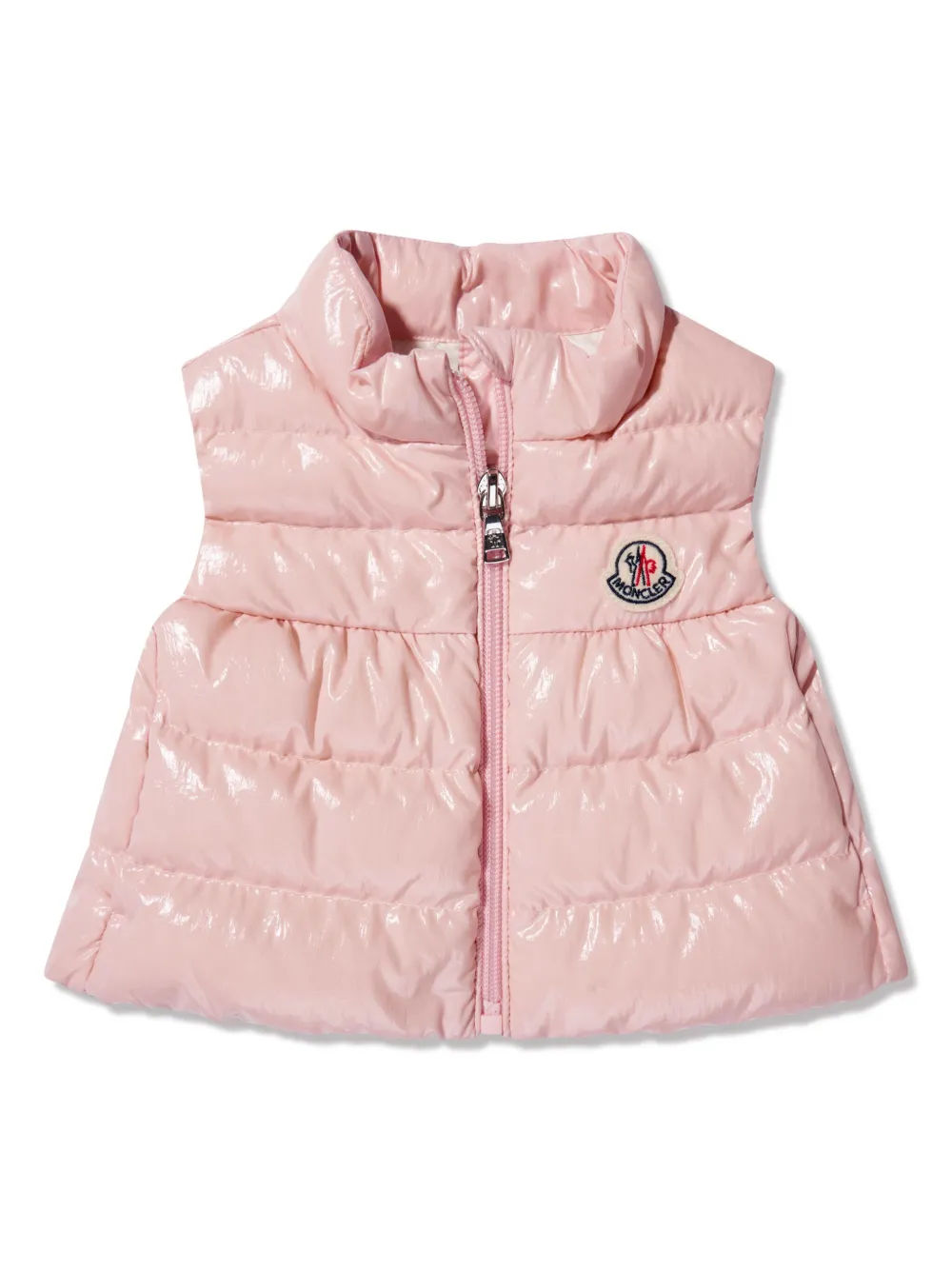 

Дутый жилет Moncler Enfant, розовый