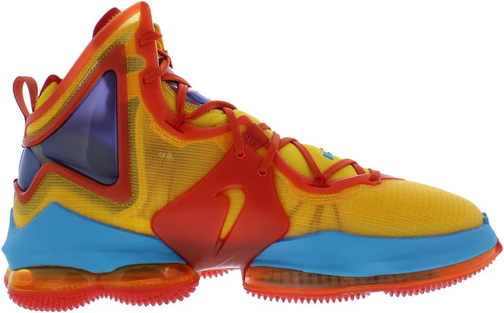 Мужские баскетбольные кроссовки Nike Lebron 19, оранжевый/светло-голубой — фото 4