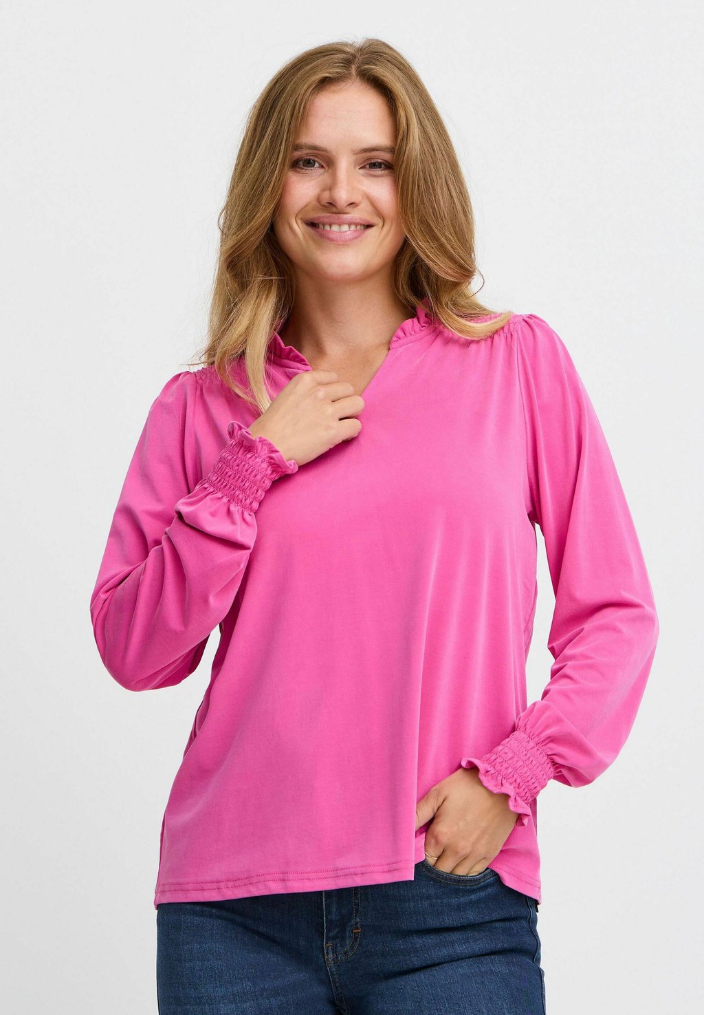 

Блуза PZLIPPA VNeck PULZ, светло-розовый
