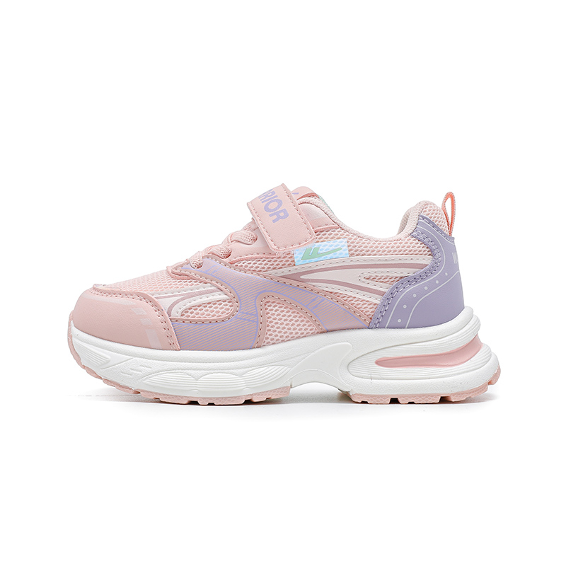 

WARRIOR Беговые кроссовки для детей Pink Purple с амортизацией, устойчивые к истиранию и скольжению