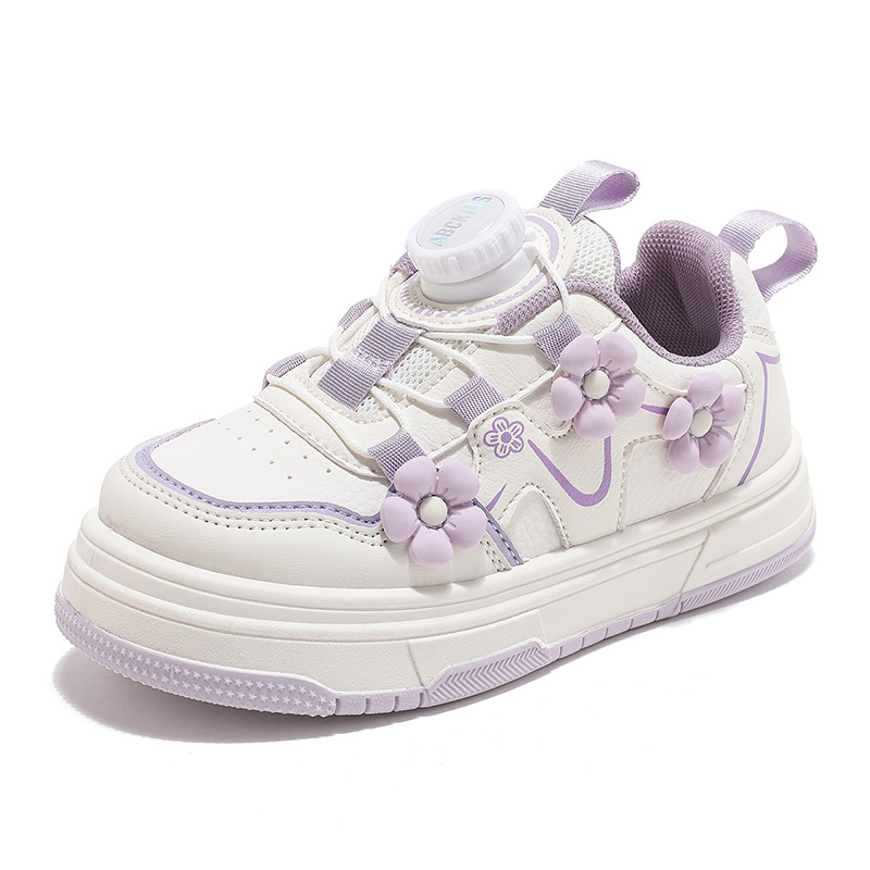 

ABC KIDS Износостойкие детские кроссовки для скейтбординга, белые, фиолетовые, детские