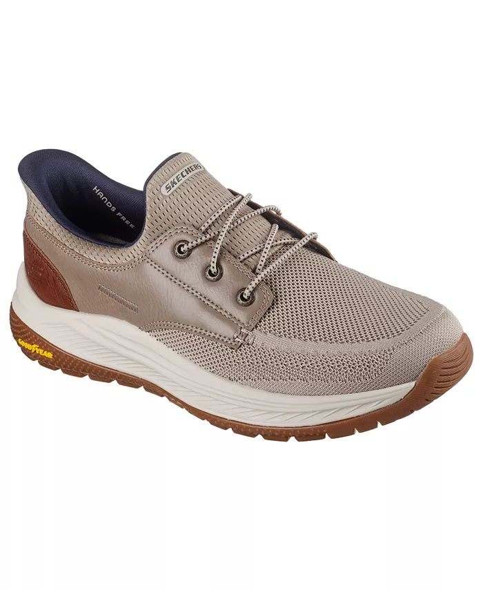 

Мужские слипоны свободного кроя: Meroe - Alden Casual Boat Sneakers от Finish Line Skechers, коричневый/бежевый