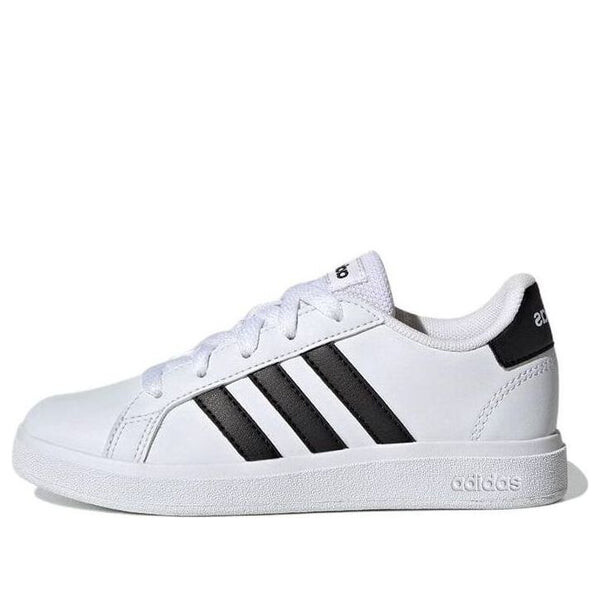 

Кроссовки grand court lifestyle tennis shoes 'white black' Adidas, белый