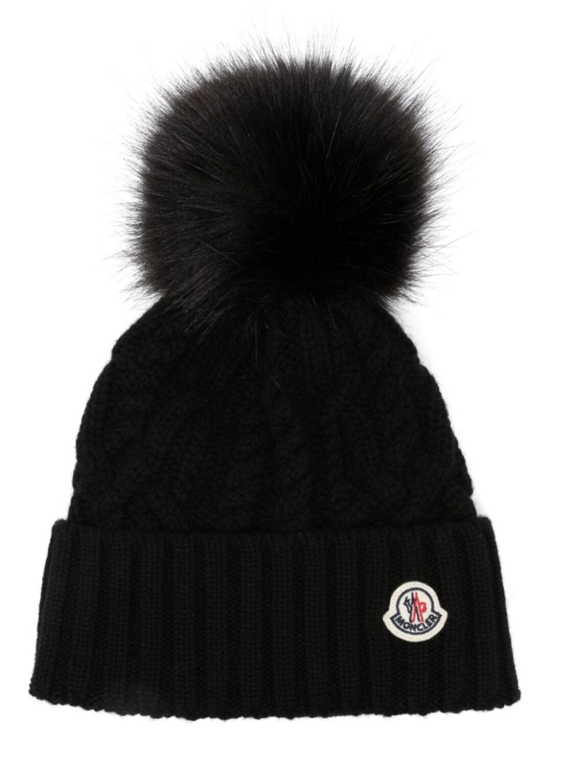 

Moncler шапочка с помпоном, черный
