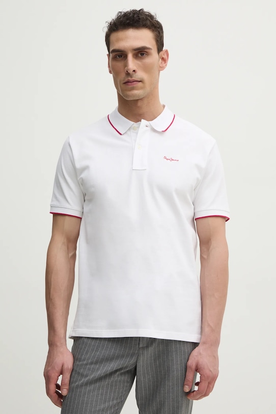 

Хлопковая поло Hans Pepe Jeans, белый