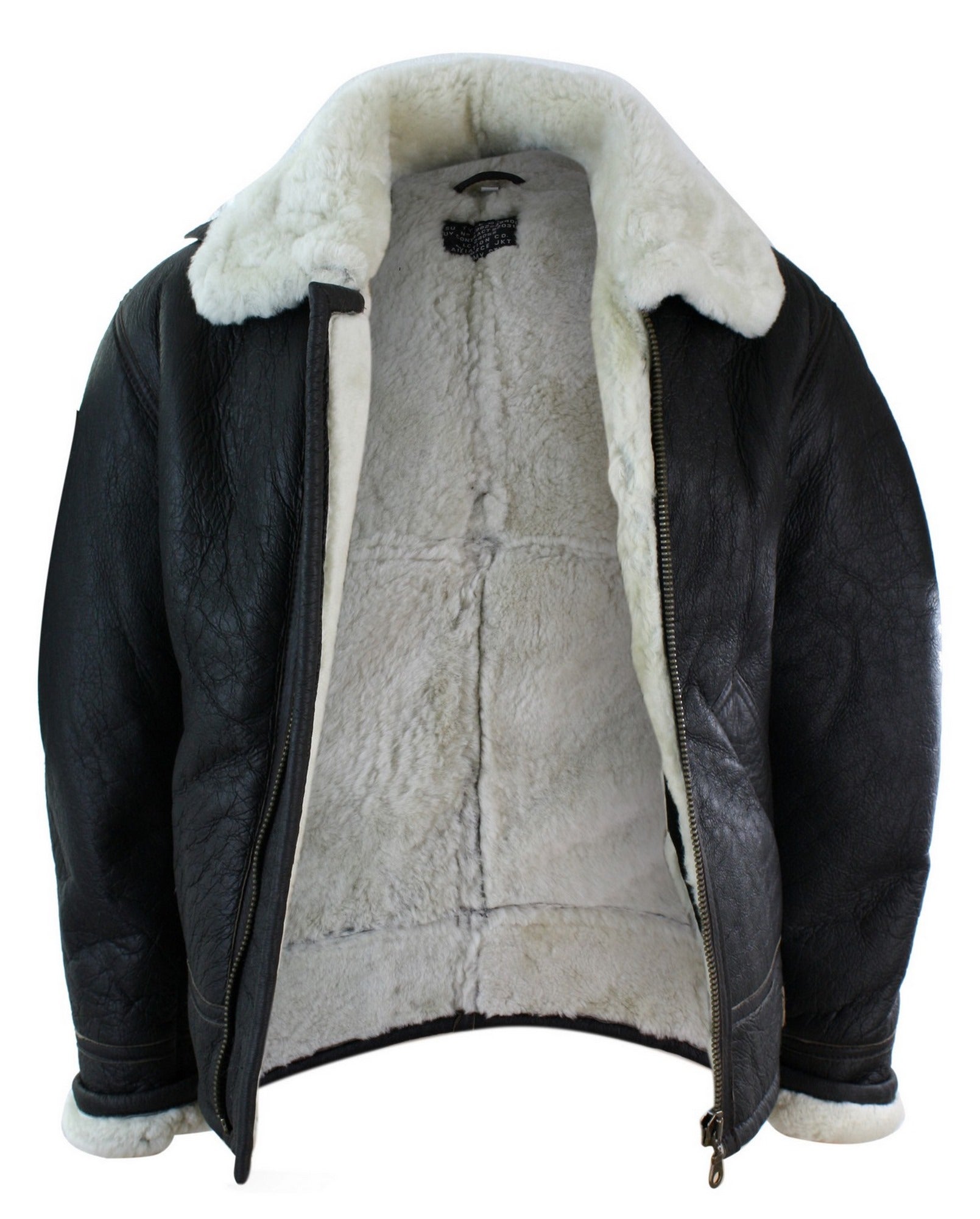 

Пилотная куртка из овчины Sherling Cream B3 TruClothing