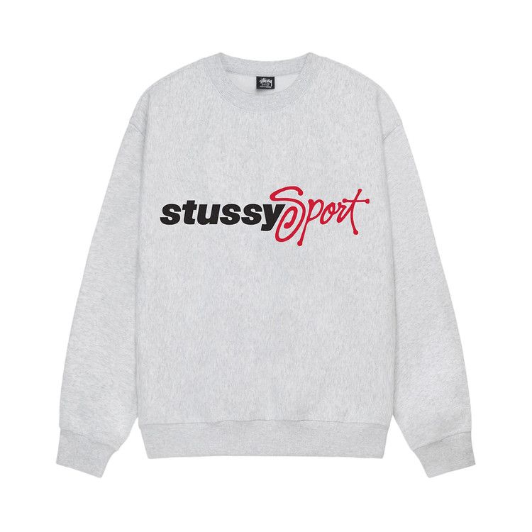 

Свитер Stussy Sport Script Crew, Ash Heather