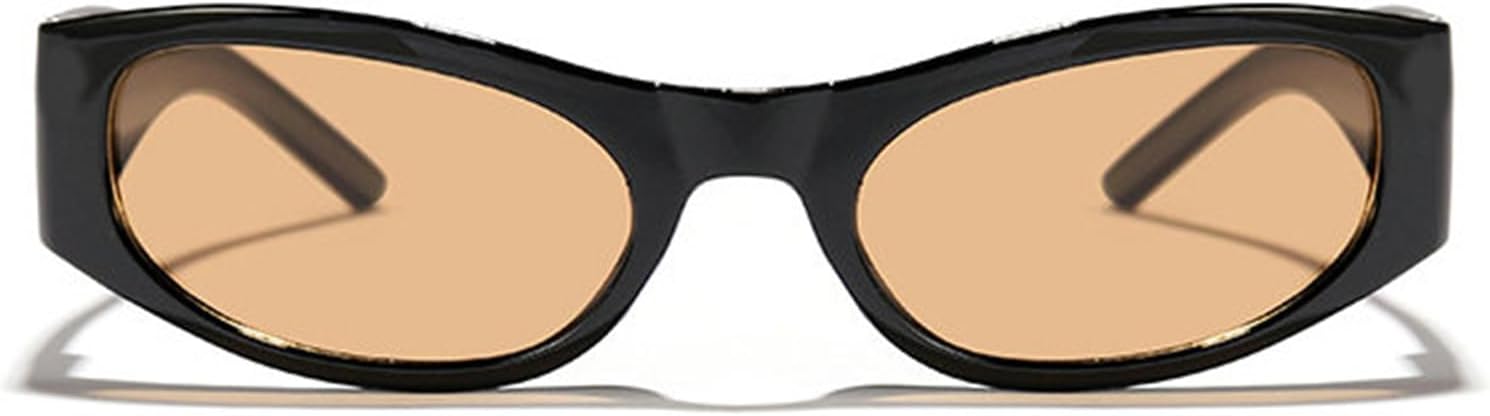 

Солнцезащитные очки Willochra Y2K с обтекаемой формой для женщин и мужчин, модные черные очки в стиле ретро 90-х, футуристические очки с защитой от УФ-излучения UV400, C2