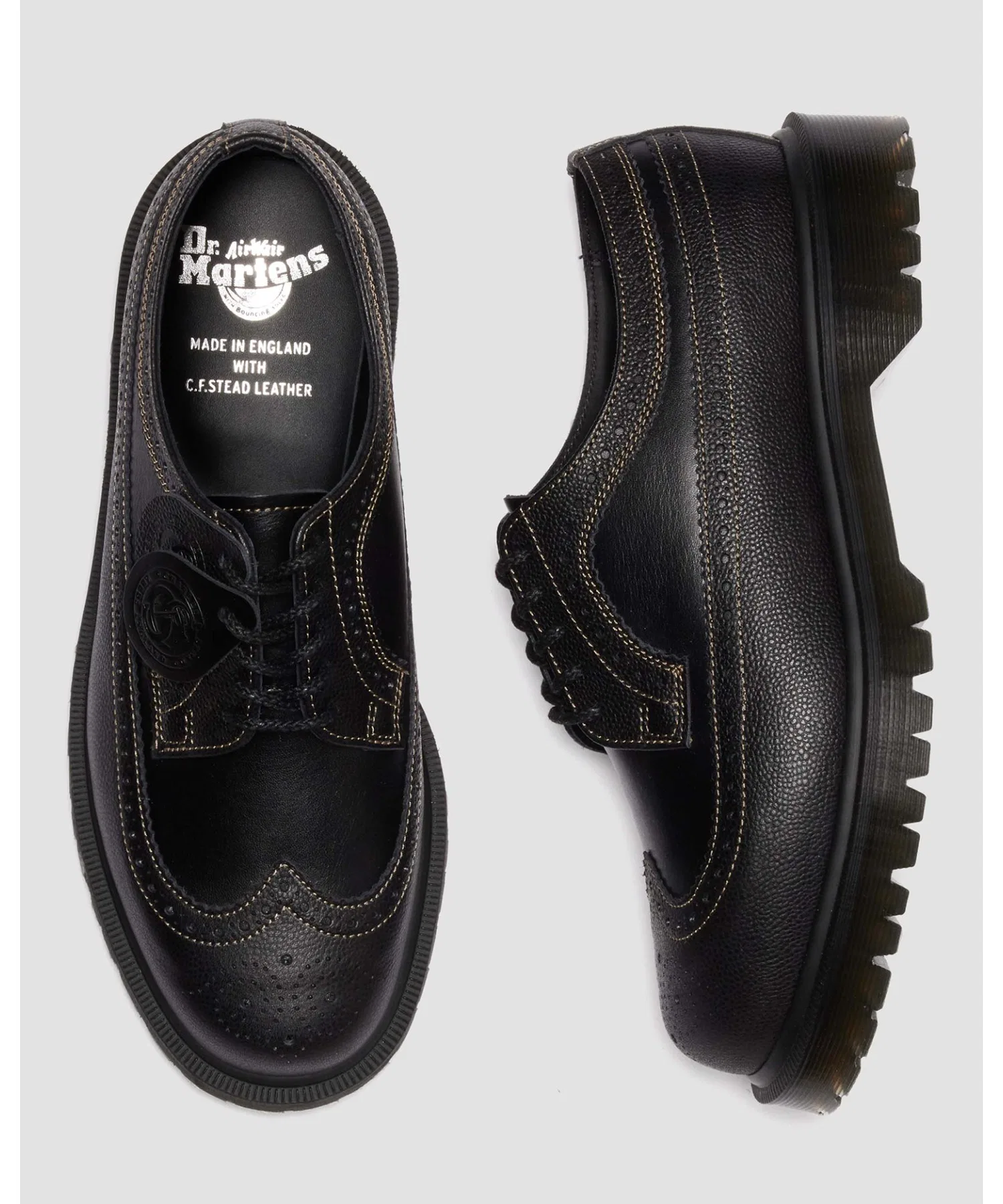 Мужские/женские ботинки Dr. Martens MIE 3989 из натуральной кожи, чёрные — фото 2