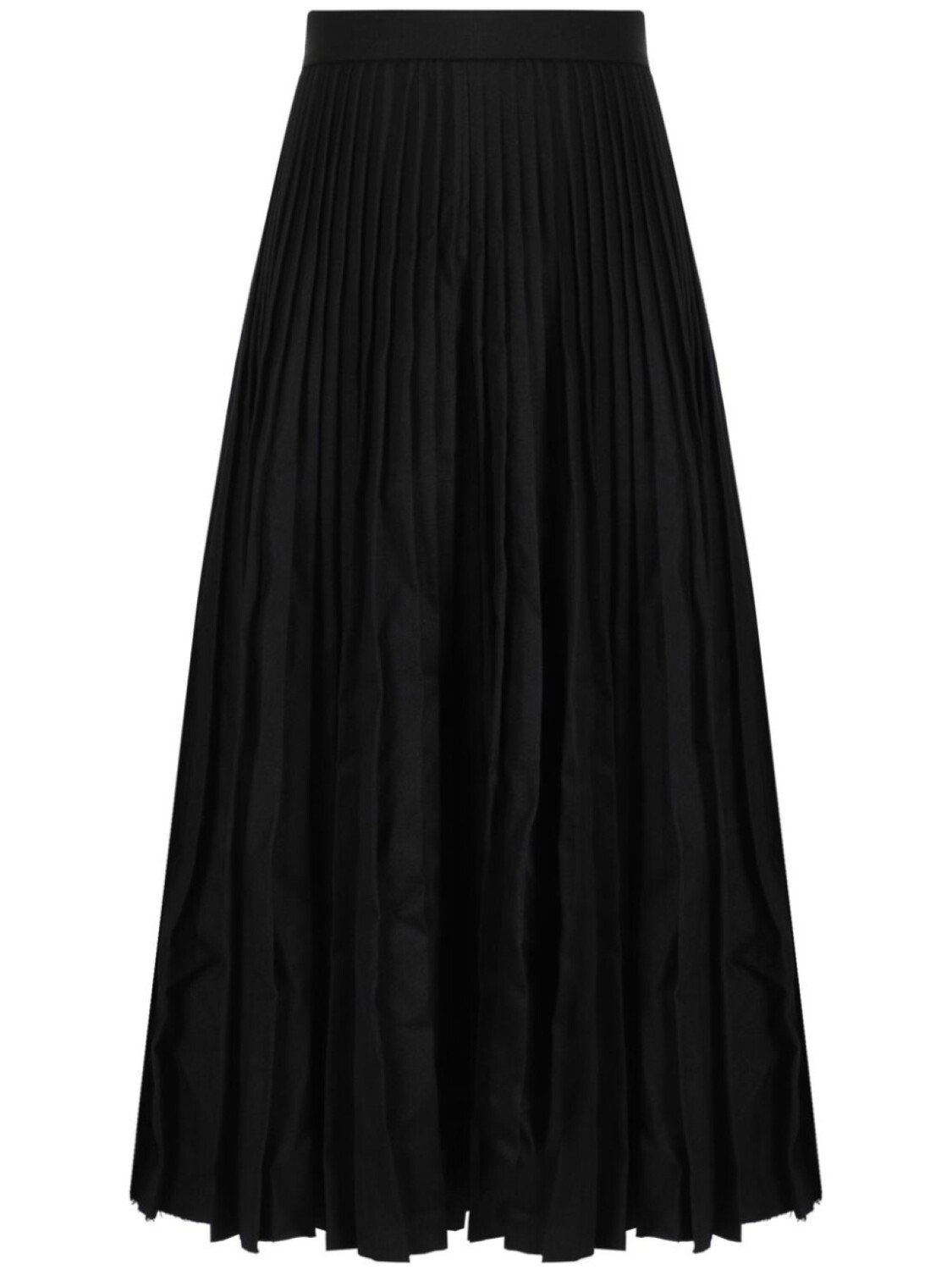 

Юбка Balenciaga из мятой шерсти в складку, черный