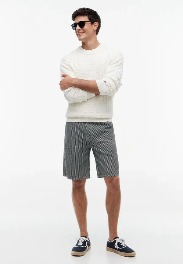 Шорты повседневные Tommy Hilfiger Relaxed river short ind stripe seasonal quality shorts, полоска индиго — фото 2
