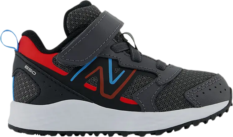 

Кроссовки Fresh Foam 650 Bungee Lace Top Strap Toddler 'Magnet Neo Flame', серый