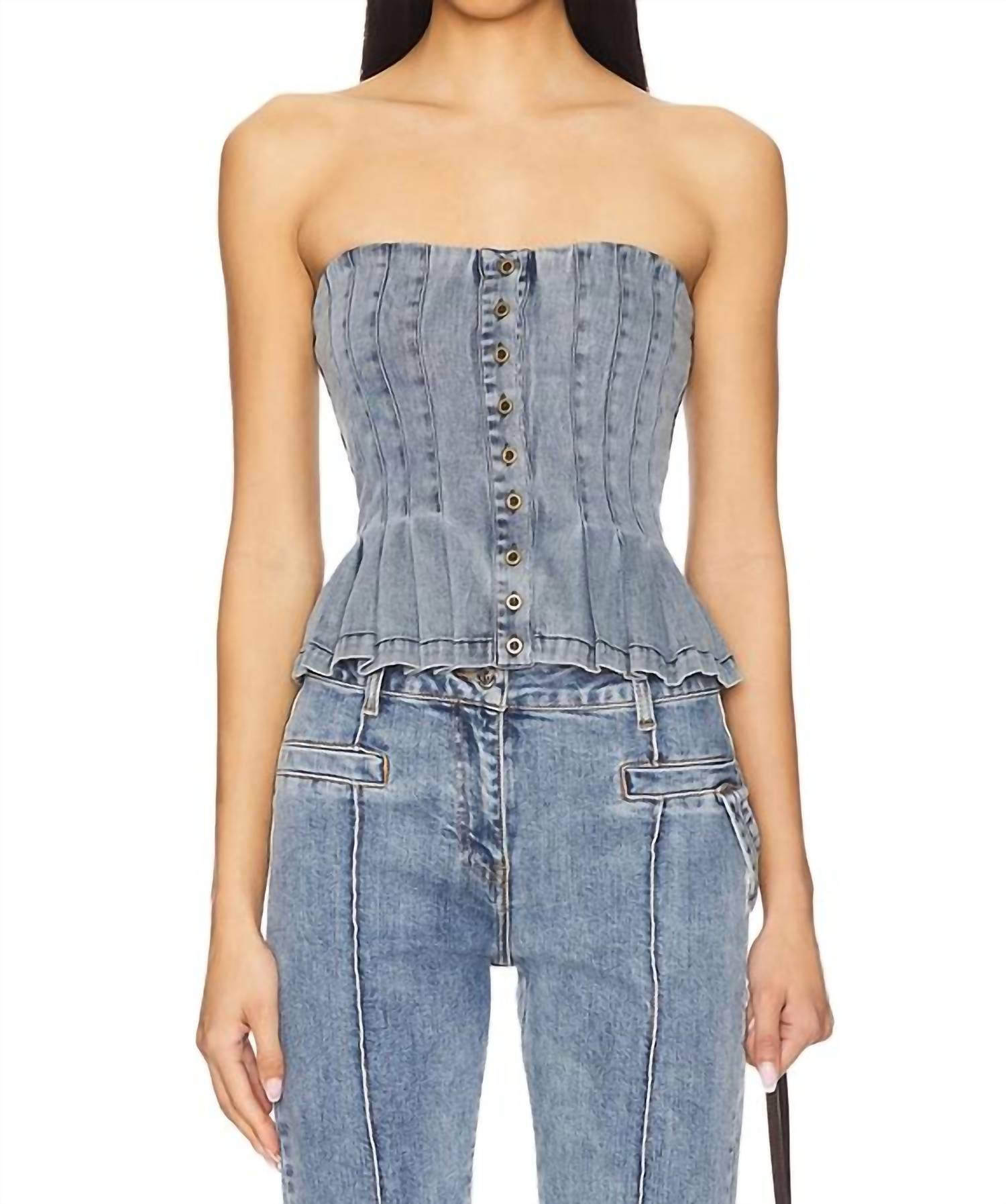 

Женский топ Juliet в цвете морской волны Heartloom, Sea