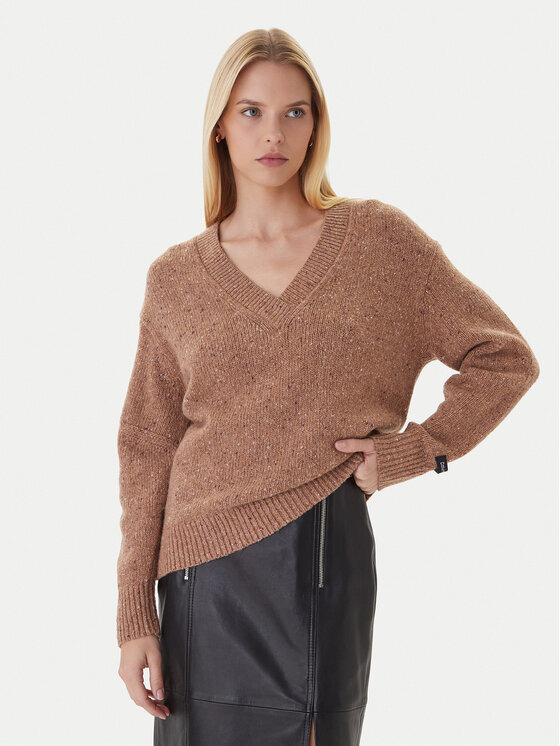 

Свитер regular fit Chunky LV044D328G Calvin Klein Jeans, коричневый