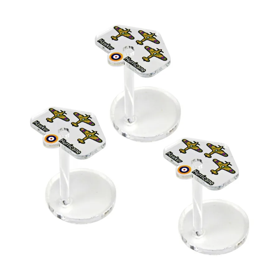 

Британские истребители Hawker Hurricane, Premium Printed Micro Air Stands - Axis & Allies War at Sea