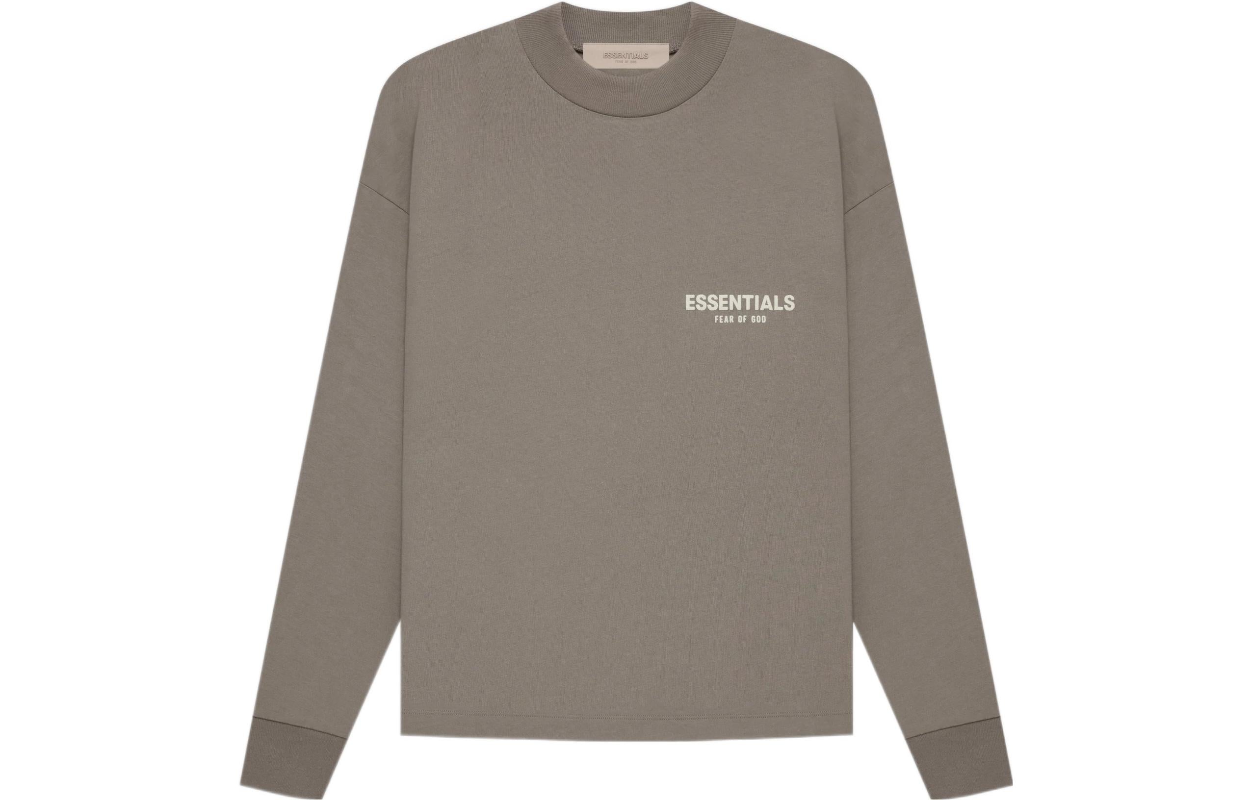 Футболка Fear of God Essentials SS22 Mensessentials Long Sleeve Tee 'Desert Taupe' FOG-SS22-462, желто-коричневый — фото 2