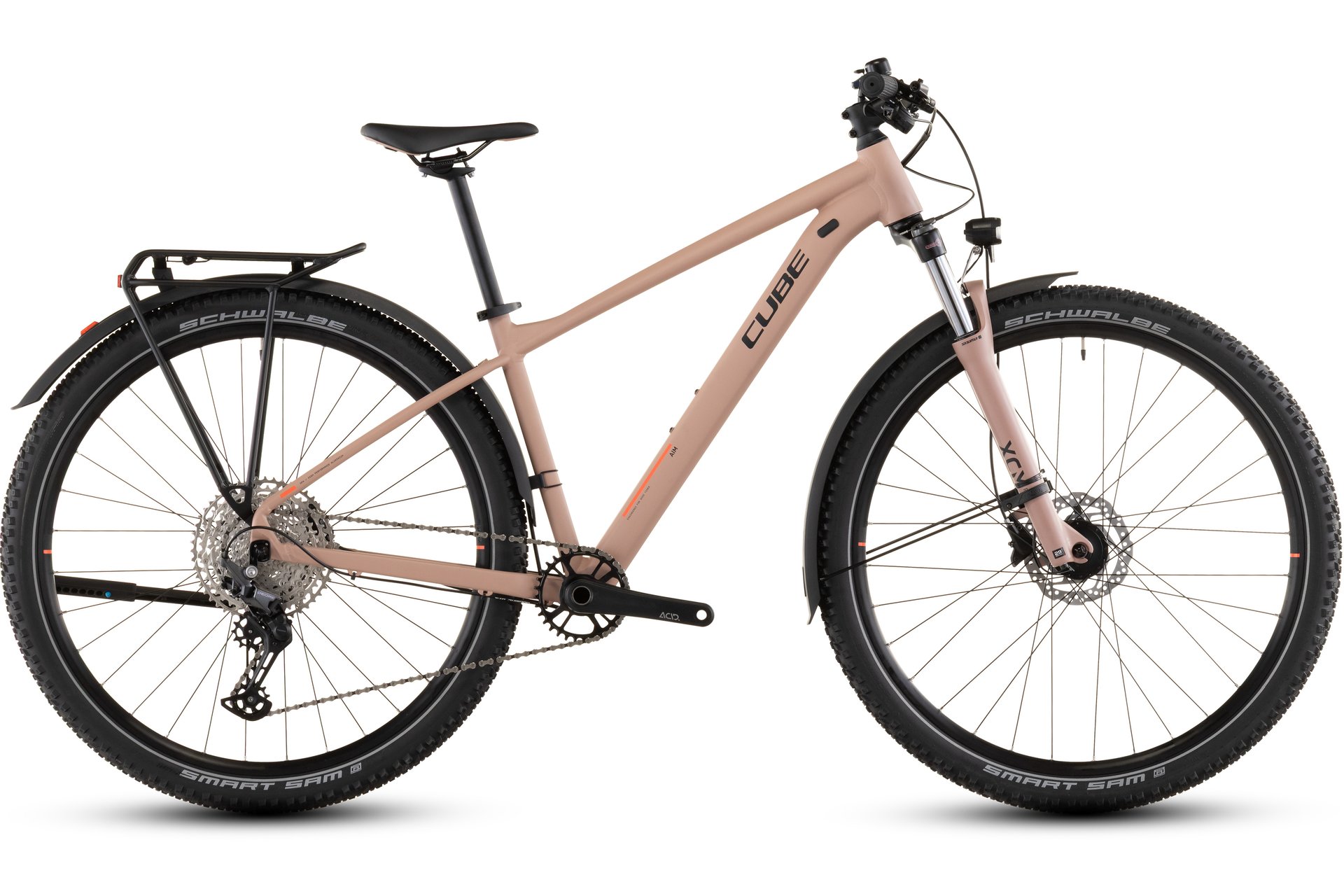 

Трекинговый велосипед Cube Aim slx fe - 27,5 дюймов - diamant - 2026, pink | blushrose´n´black