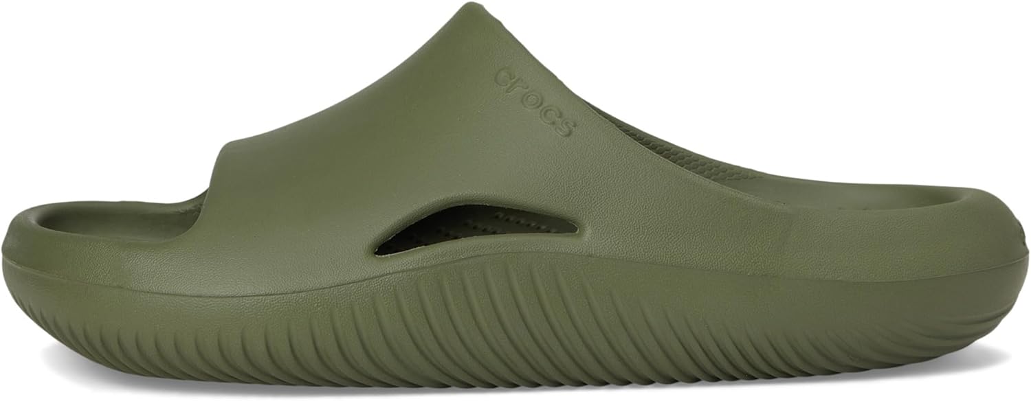 Унисекс сланцы Crocs Mellow Recovery для взрослых, зеленый — фото 4