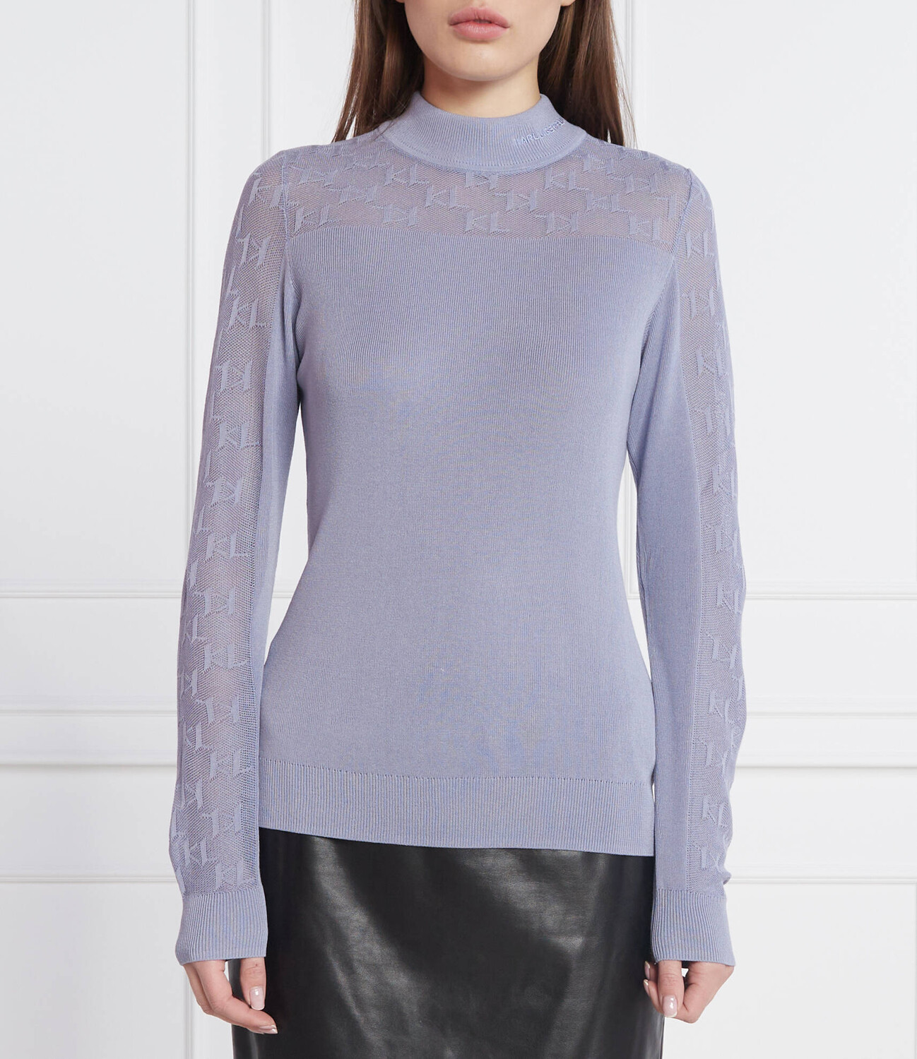 

Свитер Karl Lagerfeld LIGHT WEIGHT LOGO Regular Fit, лавандовый