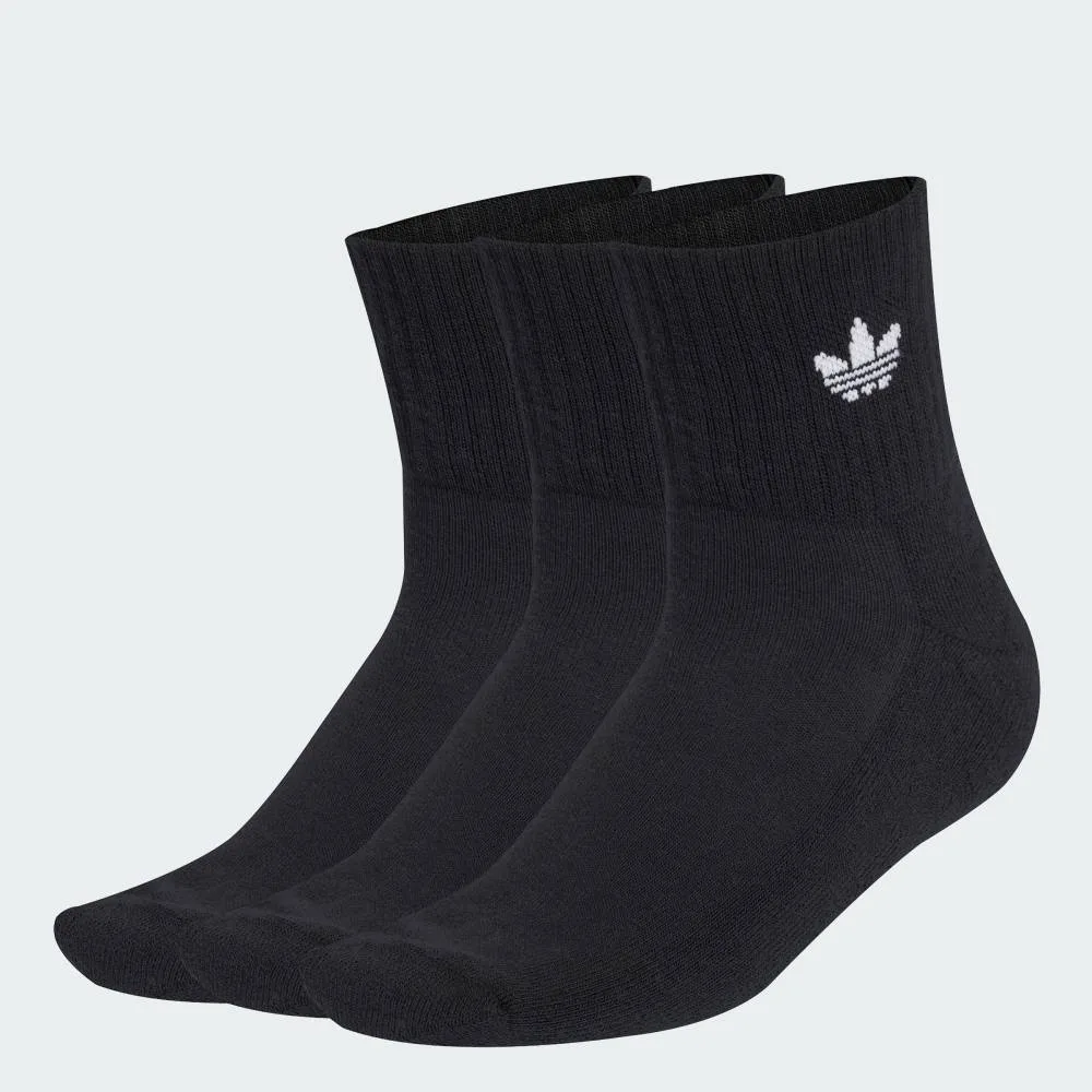 Носки средней высоты, комплект из 3 пар Adidas, black — фото 2