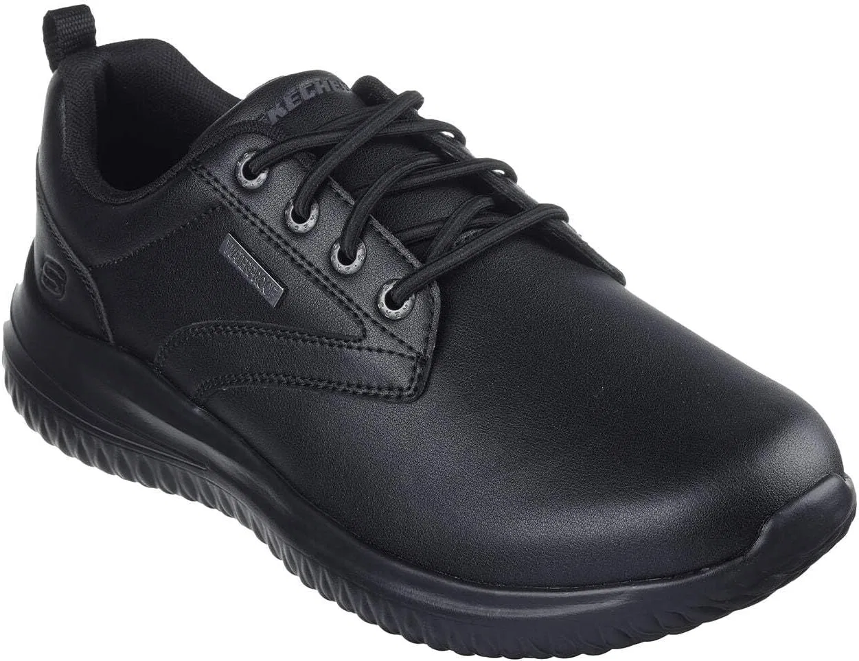 Мужские кроссовки Skechers USA Herren Delson 3.0 Glavine Skechers USA Men's, Black (Black Leather) — фото 2
