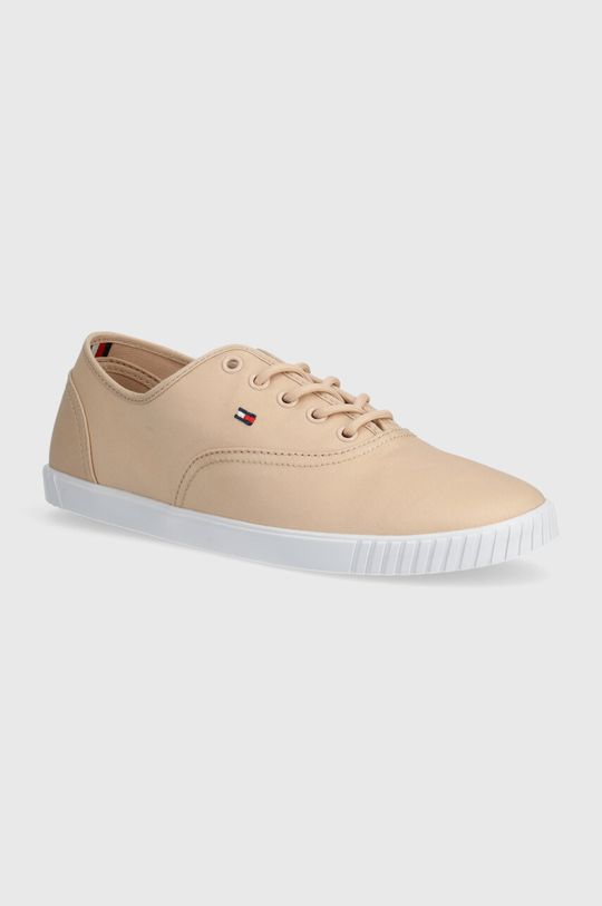 

Кроссовки CANVAS LACE UP SNEAKER Tommy Hilfiger, бежевый