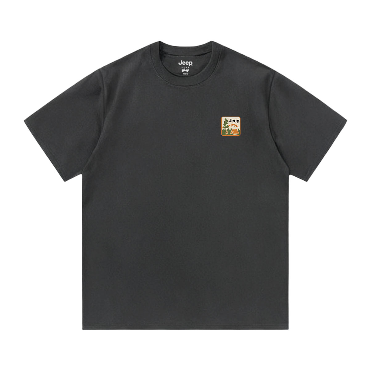 

Футболка с круглым вырезом для школьников Jeep, темно-серый
