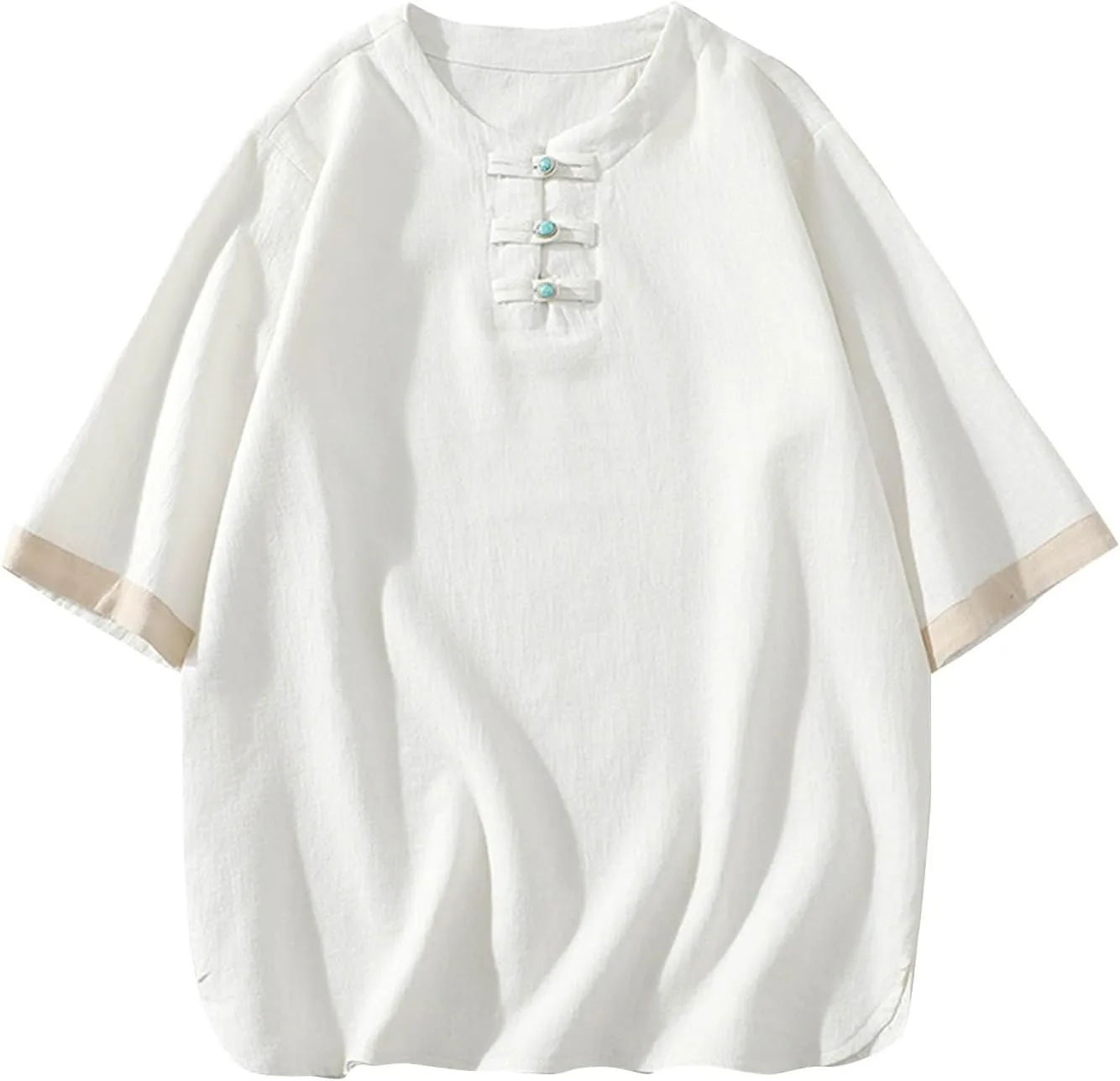 

Мужская футболка V-образным вырезом, короткий рукав, однотонная Xiaojmake