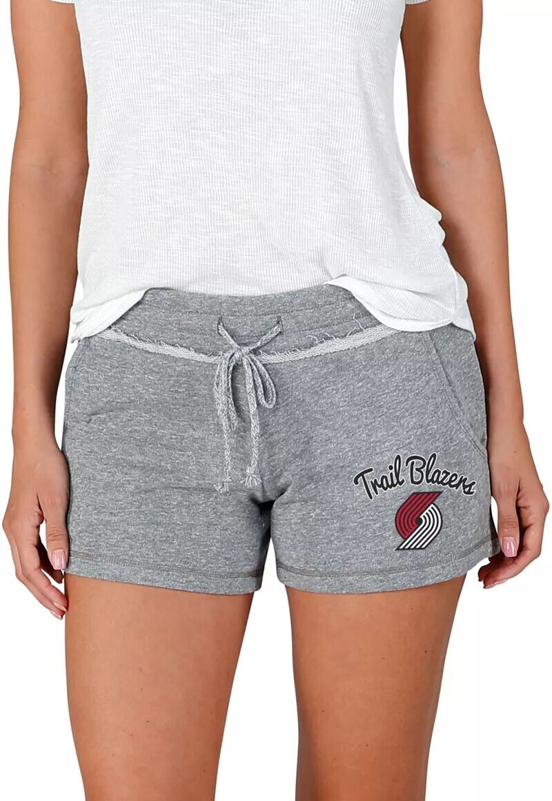 

Женские серые махровые шорты Concepts Sport Portland Trail Blazers